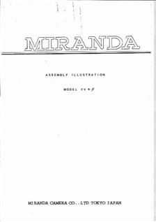 Miranda FvT manual. Camera Instructions.